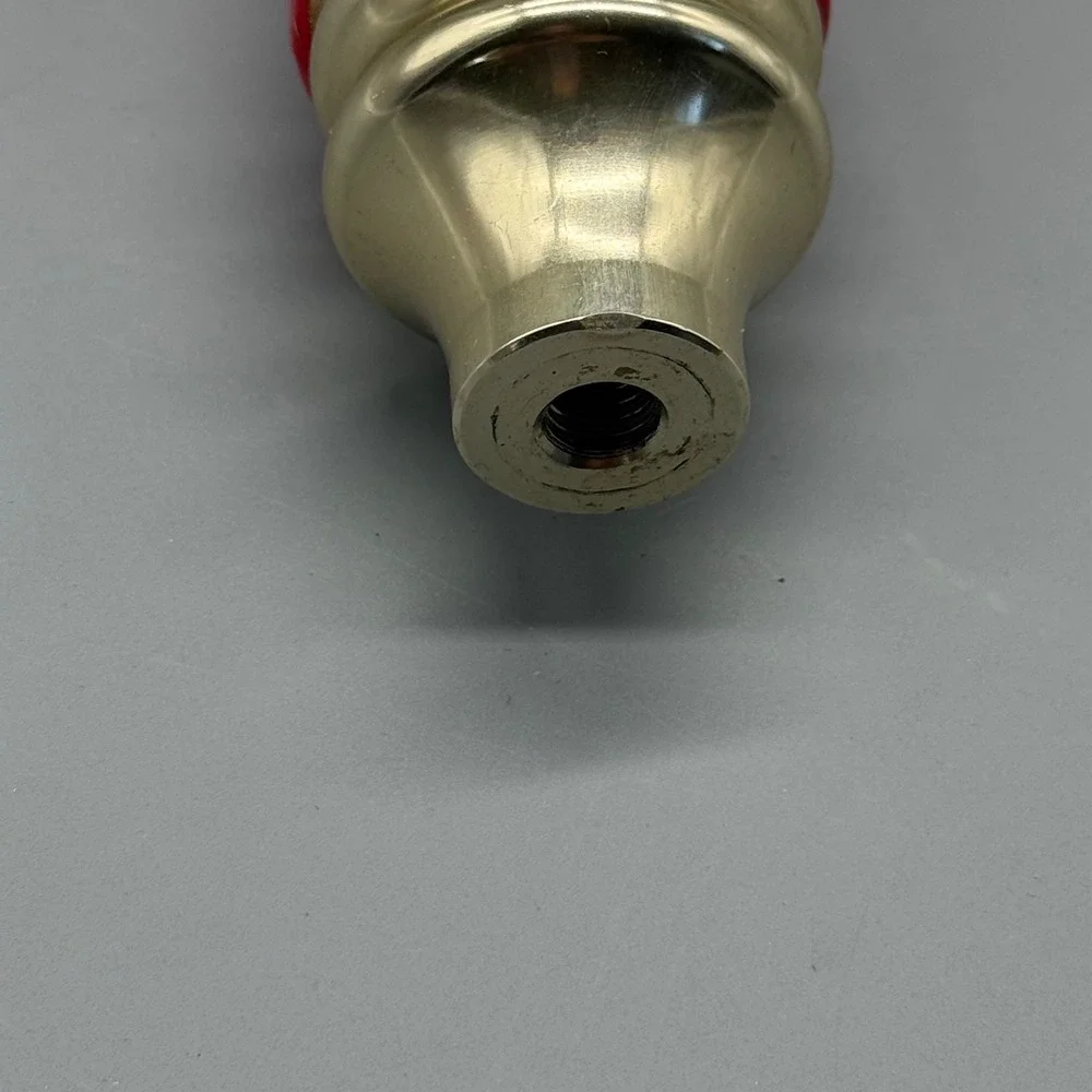 Vintage Redwolf Lager Beer Tap Handle Red Gold‎ Running Wolf Logo 10 Inch